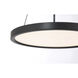 ML LED 15 inch Coal Pendant Ceiling Light, Round